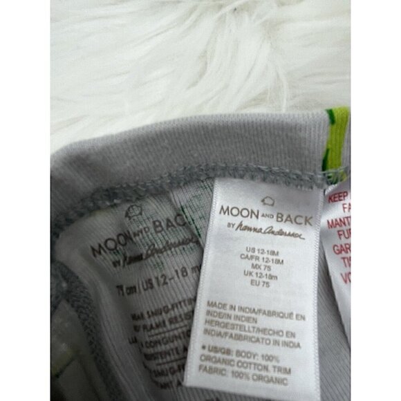 NEW 12-18 Months 75 HANNA ANDERSSON Moon and Back Dinosaurs 2pc Pajama S… - Picture 10 of 12